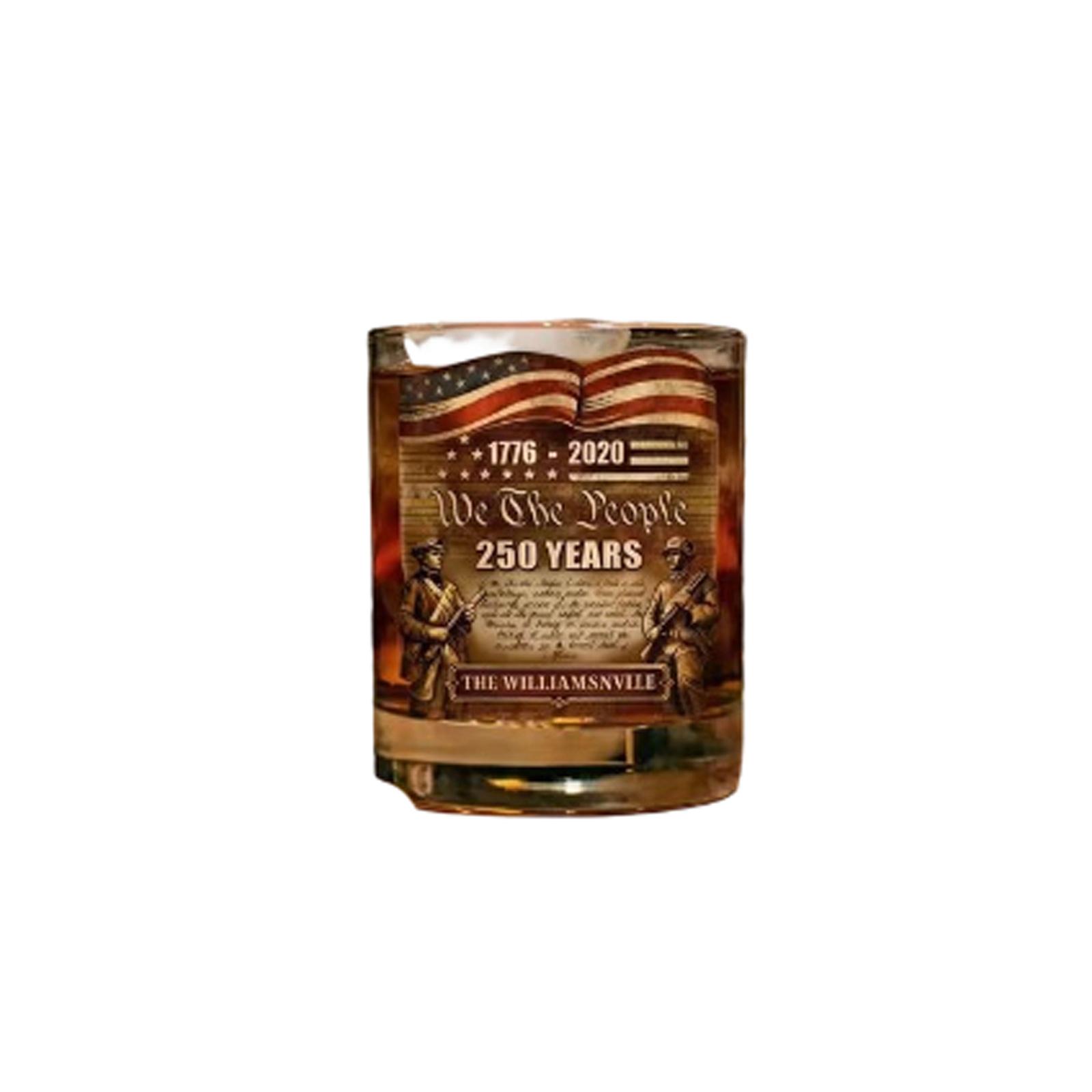 

250th Anniversary Edition Whiskey Glass Personalized Pattern Western Wine Glass One Size
