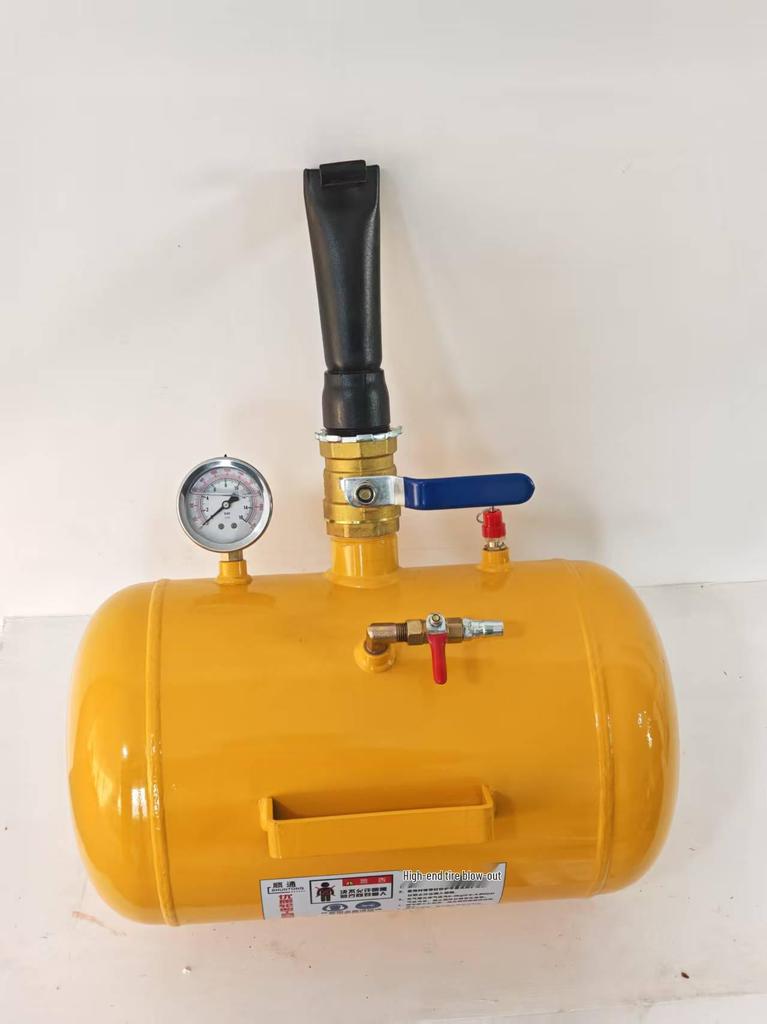 Vacuum Tire Burst Inflator & Motorcycle Repair Tool with Load-Bearing Gas Tank