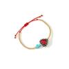 Vibrant Multicolor Beaded Crucifix Heart Designs Adjustable Rope Chain Bracelet Lightweight Jewelry Accessory