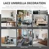 Koronkowy Parasol Panny Młodej Dziewczynki Weselny Parasol Vintage Żelazne Parasole na Przyjęcie Herbaciane Dekoracyjne