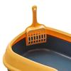 Cat Open Top Non- Litter Kitten Pan Detachable Rim Toilet W/ Container Accessories