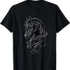 Eu Sou Uma Garota Que Gosta de Cachorros e Cavalos Design de Patas Ferradura Camiseta de Presente