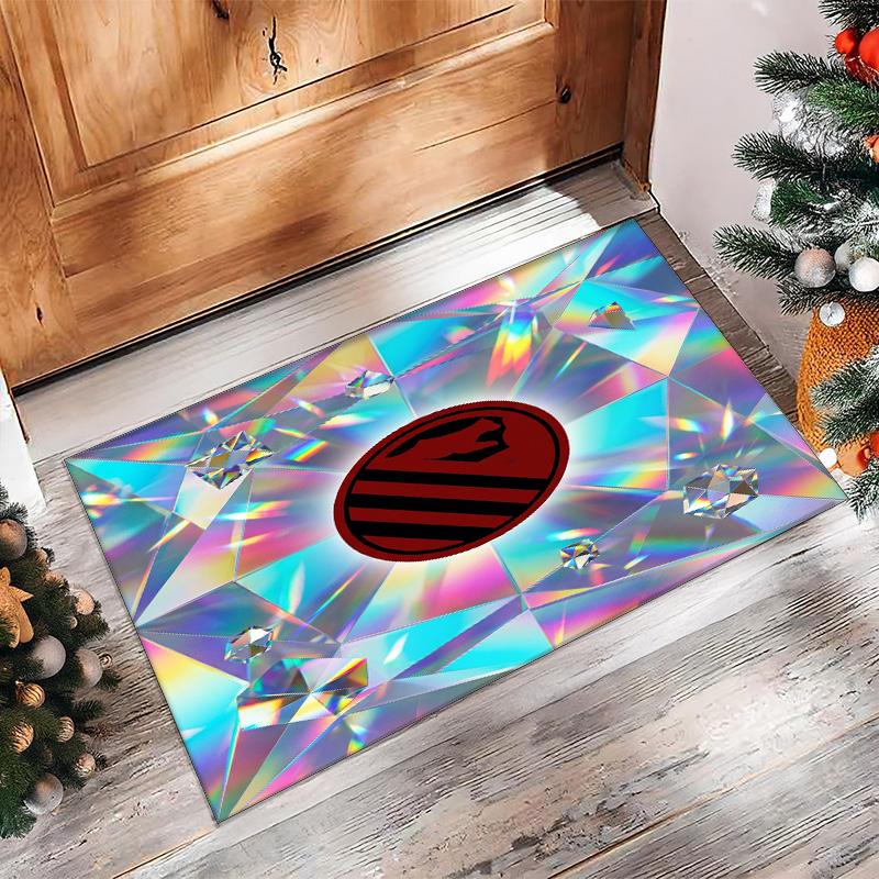 Atletico Madrid Printed Flannel Area Rug Non Slip Soft Polyester Floor Carpet Indoor Decor Mat for Bedroom Living Room Sofa Game Room Home Decoration