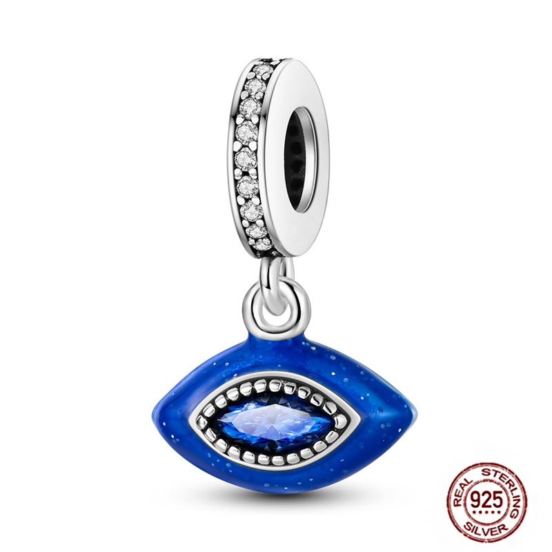 Standard Copper Craft Rotate Devil'S Eye Charms Fit Authentic Bracelet Blue Fatima Hand Palm Spacer Charms Handmade Jewelry Gift