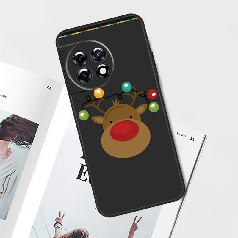 

Merry Christmas Reindeer Case For OnePlus 12 11 10 9 Pro 9R 10R 12R 10T OnePlus Nord 3 2T CE 2 Lite N20 N10 Cover OnePlus Nord 3