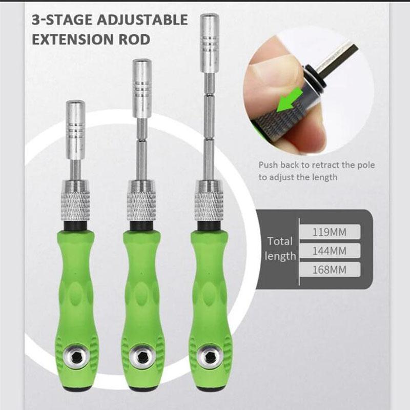 32 In 1 Multifunctional Screwdriver Set with 30 PCS Torx Phillips Magnetic Screw Driver Bits Mini Repair Tool for Phone Watch PC