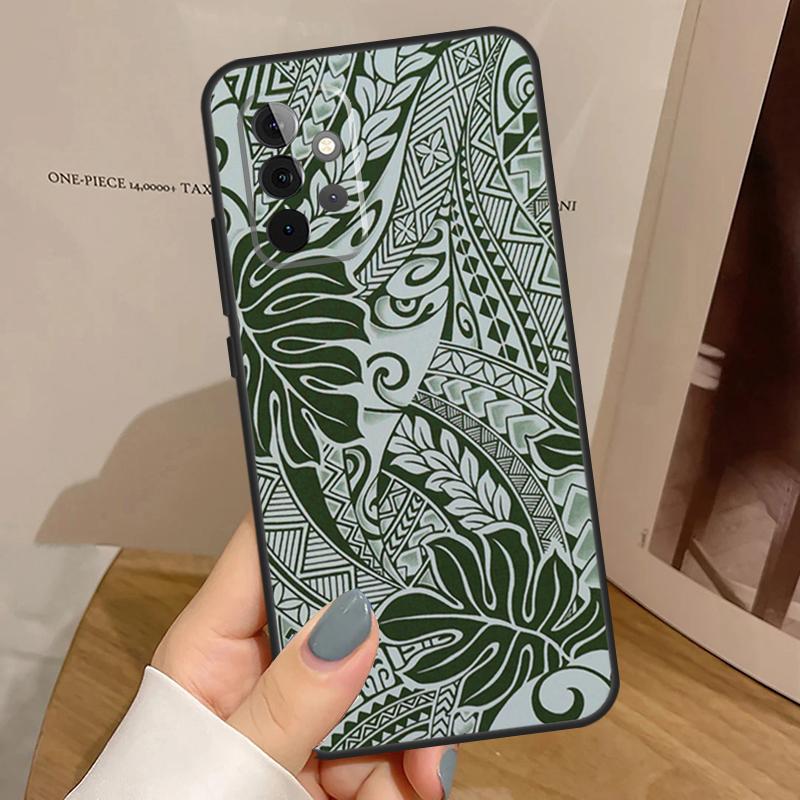 Maori Polynesian Samoan Tribal Funda For Samsung Galaxy A15 A25 A35 A55 A52 A32 A12 A14 A34 A54 A51 A71 A53 A13 A33 Case