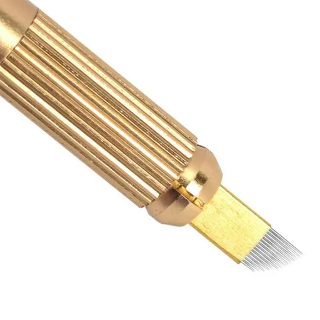 Permanent Eyebrow Tattoo Pen Manual Handheld Tattooing Microblading Pen Eyebrow Manual Tattooing Pen with Needles
