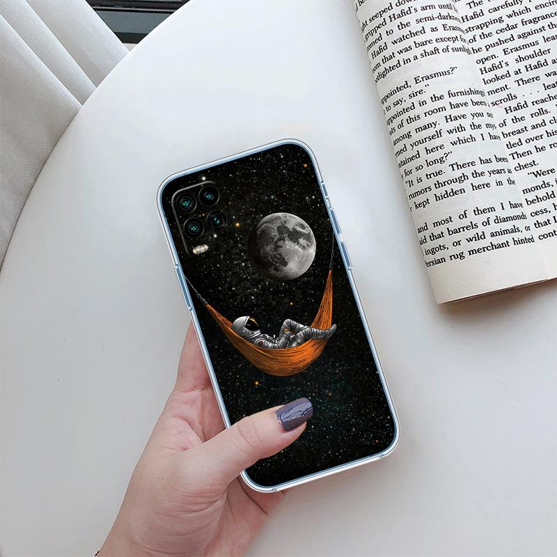 Astronaut Space Moon Transparent Phone Case for Motorola Moto Edge 20 30 40 50 S30 Fusion Ultra Pro Neo Lite + G200 G23