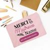 Personalized Makeup Bag Pencil Case Custom Teacher Name Stationery Bags Travel Toiletry Organizer Pouch Thanks Gift for Teacher