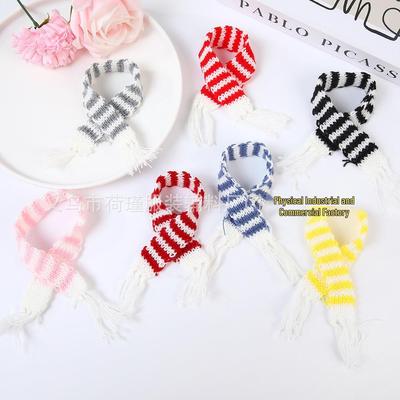 Colorful Knitted Yarn Doll Scarf - Handmade Cartoon Mini DIY Christmas Accessory