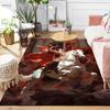 1pc Brave knight Pattern Area Rug, Anti slip Non Shedding Stain Resistant Carpet
