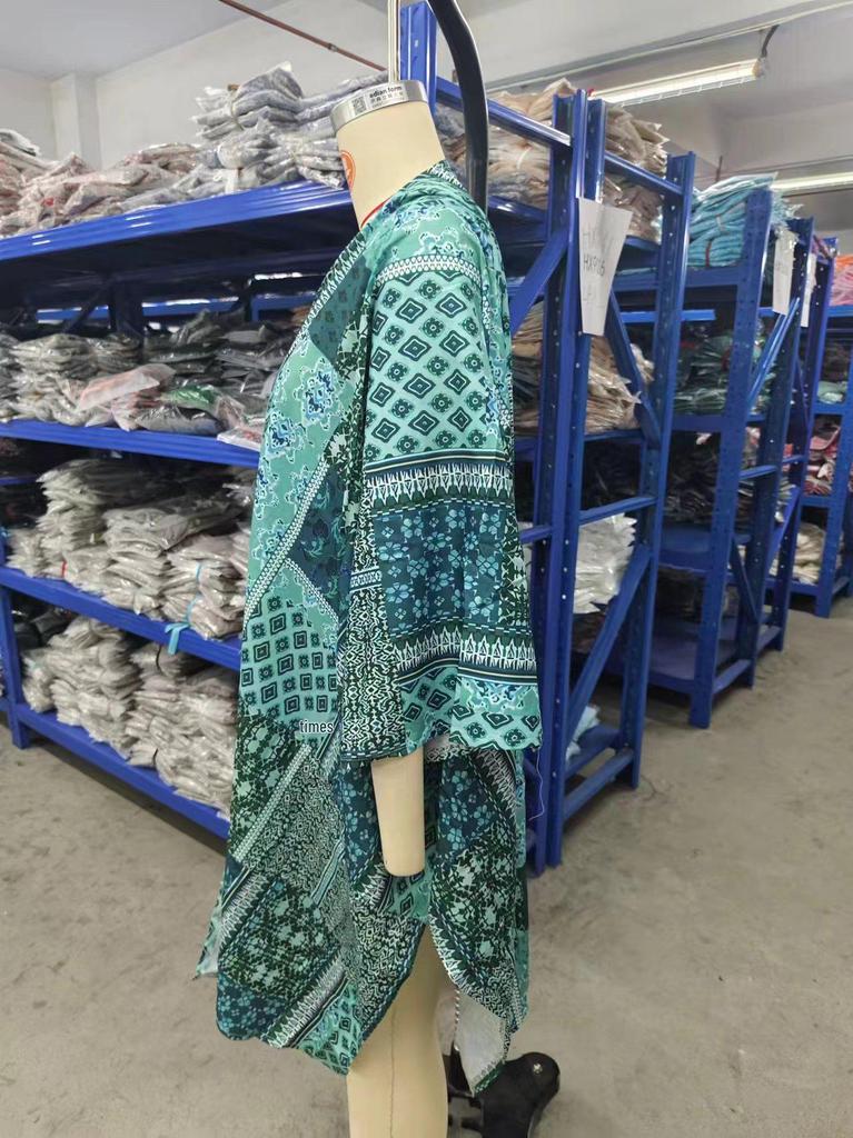 Women's Bohemian Aztec Print Cardigan Cloak - Spring/Autumn Collection