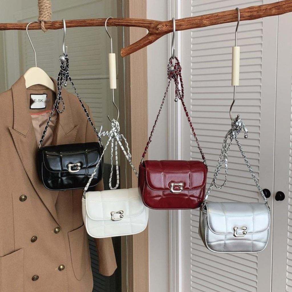 Xeie Thuk Crossbody Bag Women PU Chain Strap Flap Lock Daily