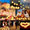 Tigwiss LED Candle 50 Christmas Healing Warm No Night Present Lights, Pieces, Decoration, Halloween, Light, Color, Unscented, Fire, Light, Sleep,