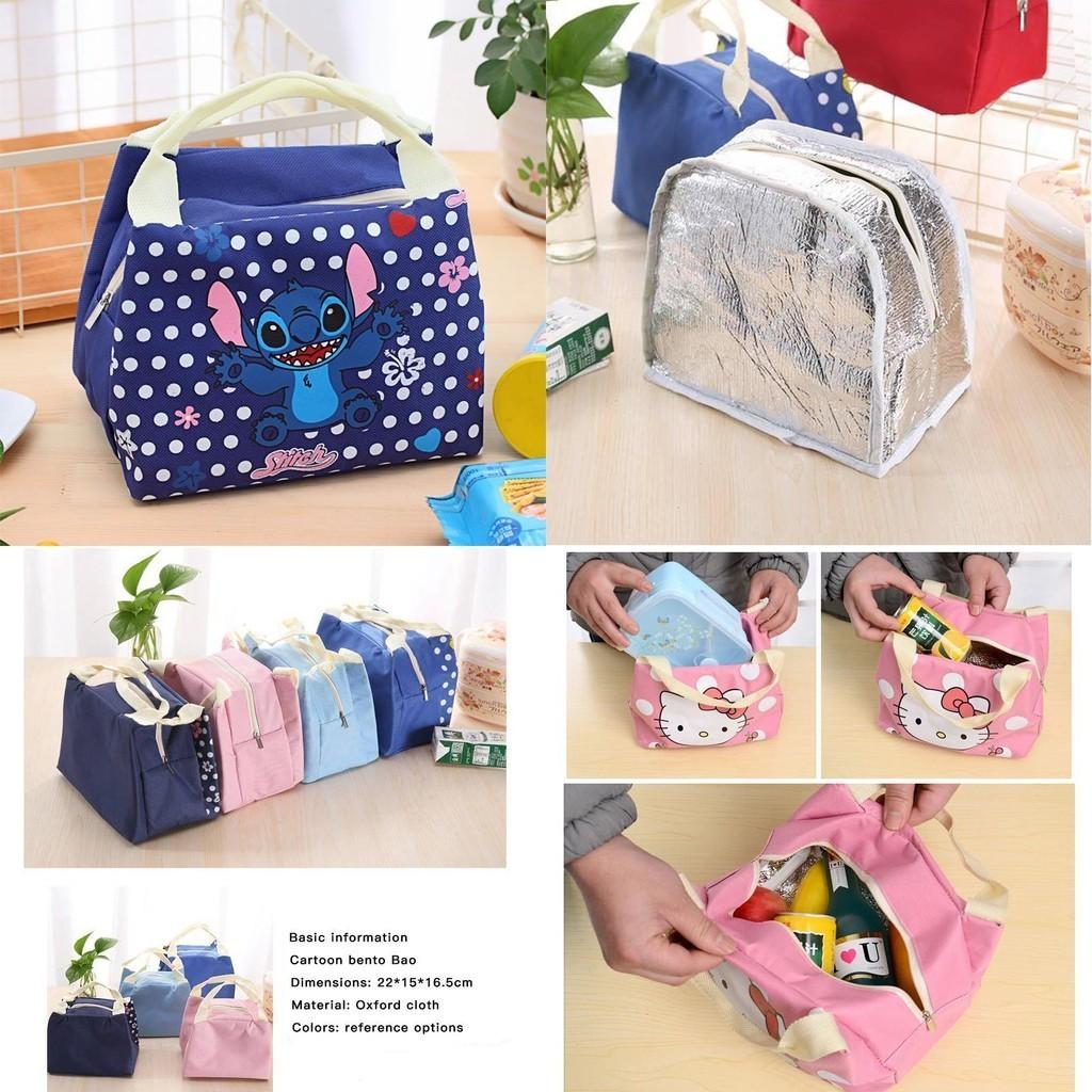 Doraemon Totoro Stitch Waterproof Cute Lunch Bag With Large Capacity