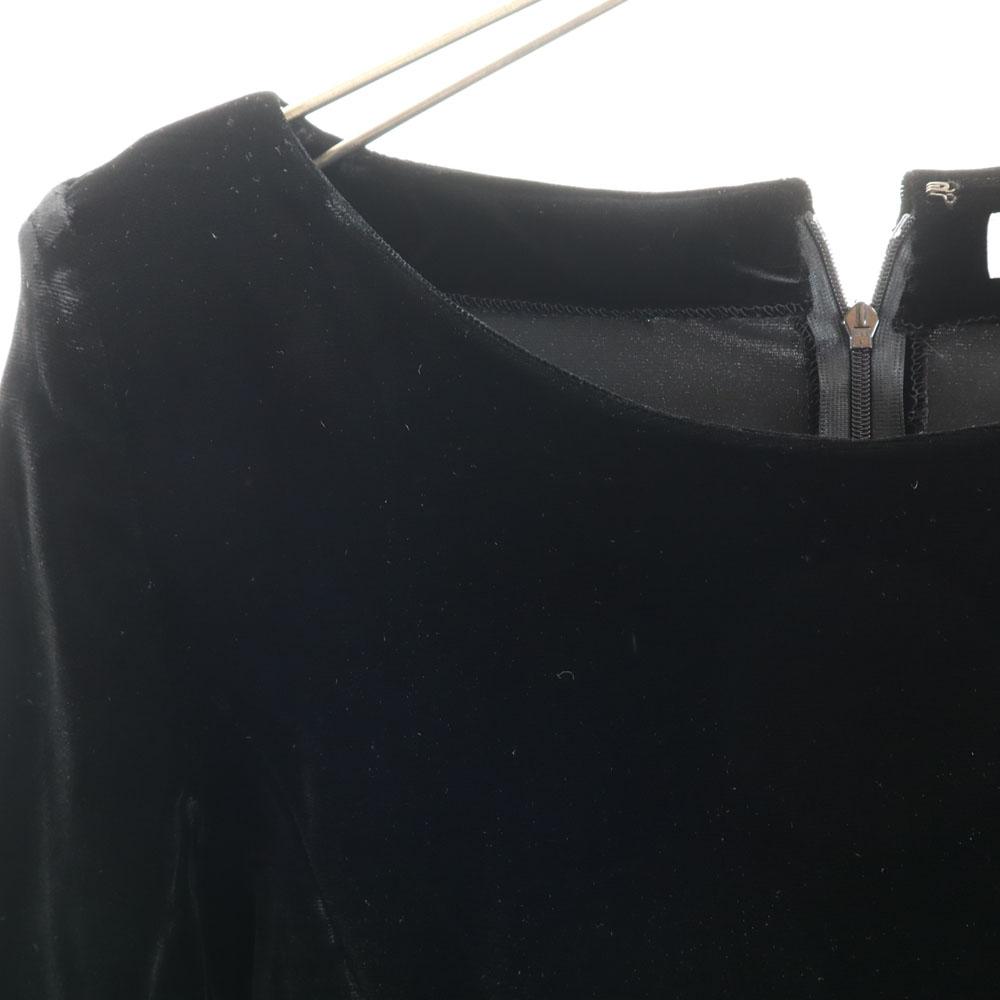 FOXEY made in Japan Long sleeve docking one piece 38 Back zip Women Used