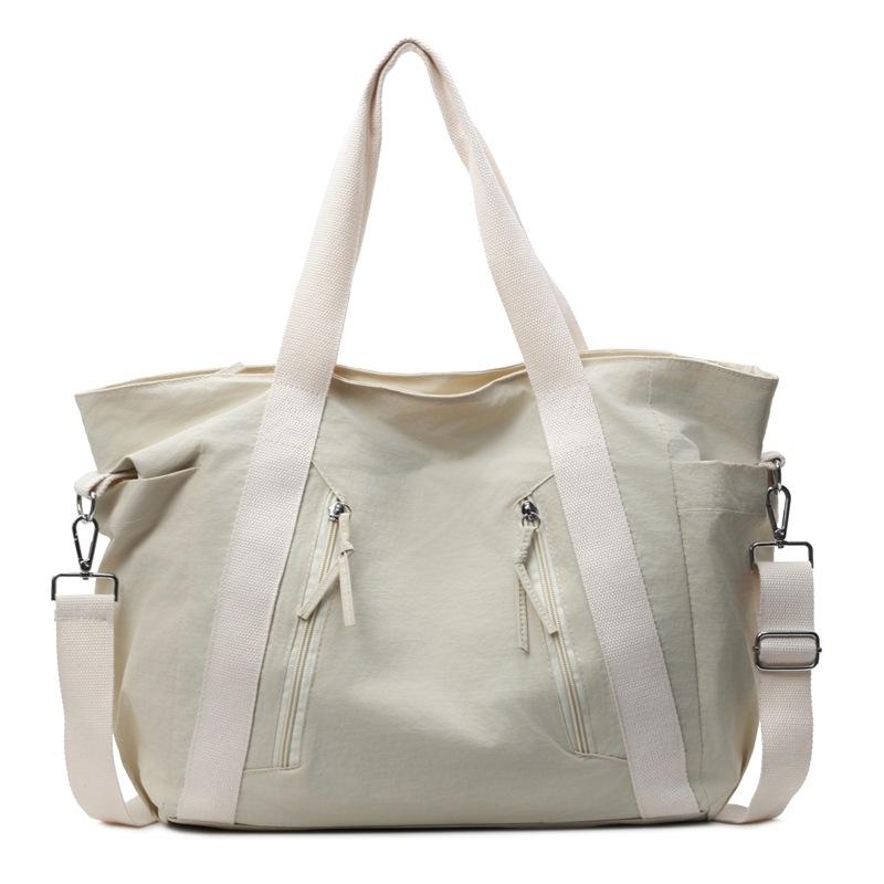 

Женская дорожная сумка для коротких расстояний, большая вместительная сумка для багажа, спортивная сумка для йоги и фитнеса, сумка для хранения бежевый
