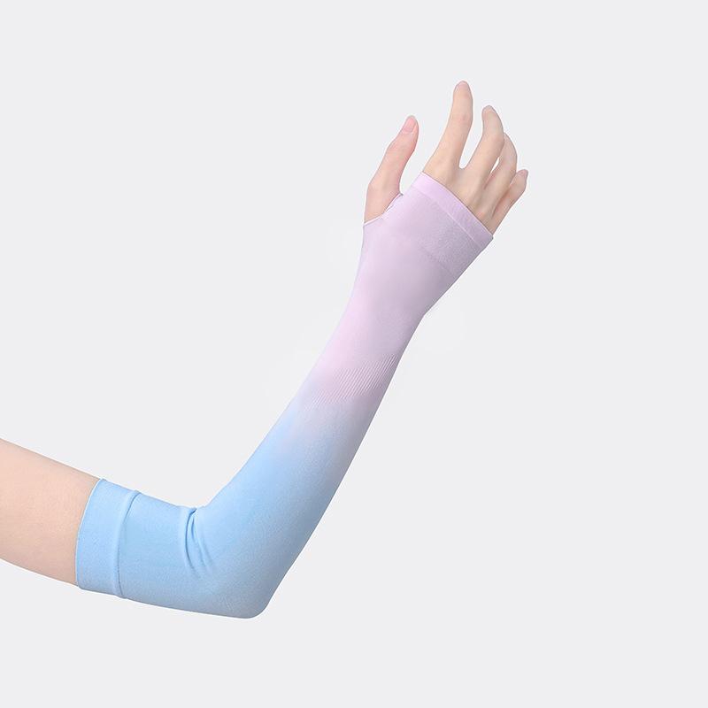

1 Pair Ice Silk Bicycle Sleeves Summer Breathable Cycling Arm Protection Outdoor Sun UV Protect Sports Sleeves