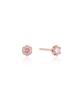 Lloyd 0.09Ct Solitaire Pink Diamond 14K Gold Earrings Lpfq1008D