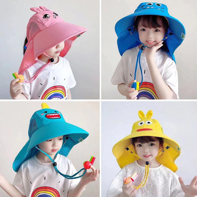 Children's Sunscreen Hat Covers Face In Summer with New UV Protection