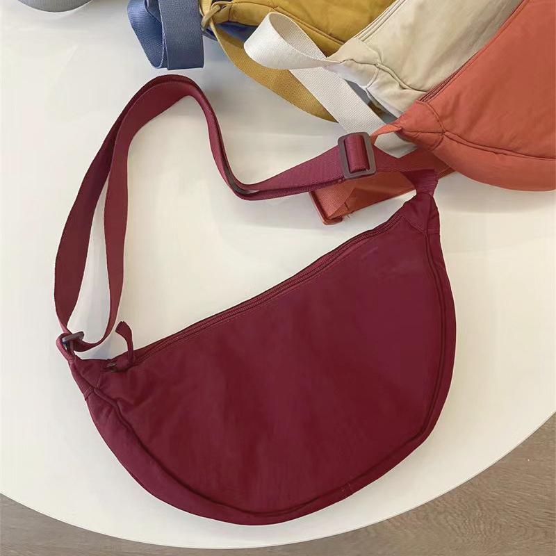 

Nylon Hobos Women s Shoulder Dumpling Bag Large Capacity Travel Crossbody Half Moon Bags Outdoor Phone Pouch Handbags