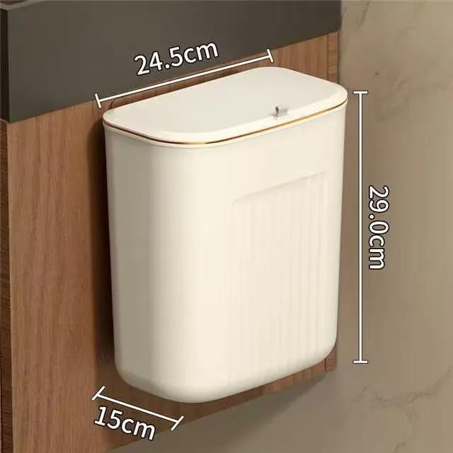 Laundry Wall Basket Space Saving Basket with Lid Wall Mounted Dirty Clothes Laundry Hamper Container Home Storage Supplies