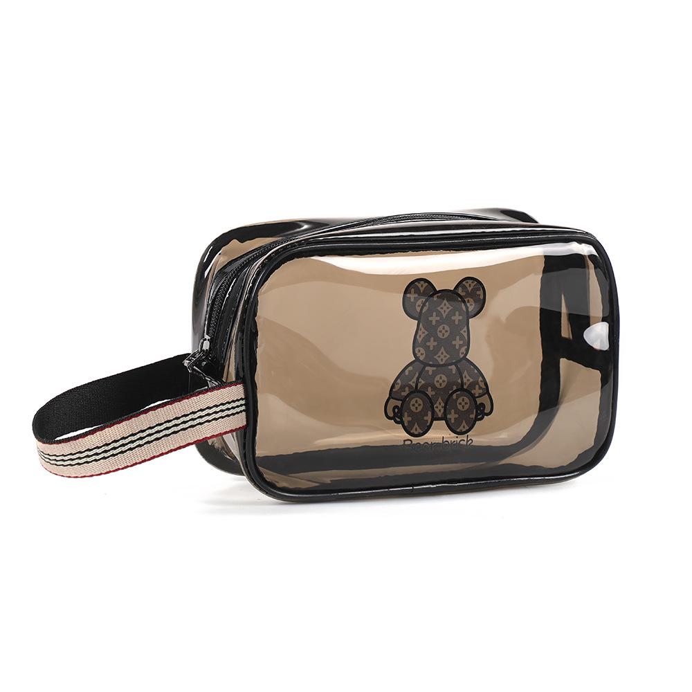 Thickened Waterproof PVC Toiletry & Makeup Travel Organizer Bag with Large Capacity