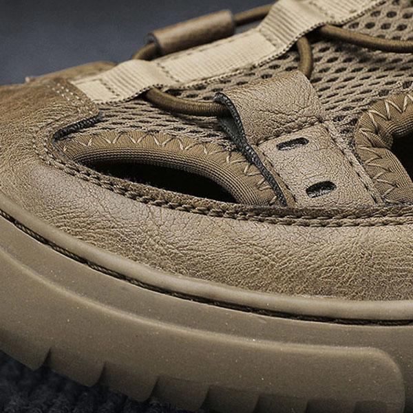 Sandalen Herren Sommer Trend Outdoor Wear Hausschuhe Anti-Rutsch Anti-Geruch Weiche Unterseite Strand Loch Schuhe Dual-Use-Sandalen