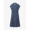 Denim Midi Shirt Dress Js683fqjgx4488 Dusk Blue Wash