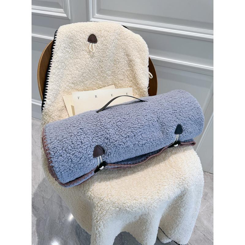 Original Multifunctional Portable Blanket Office Nap Air Conditioning Blanket Shawl Car Pillow Quilt Blanket Dual Use