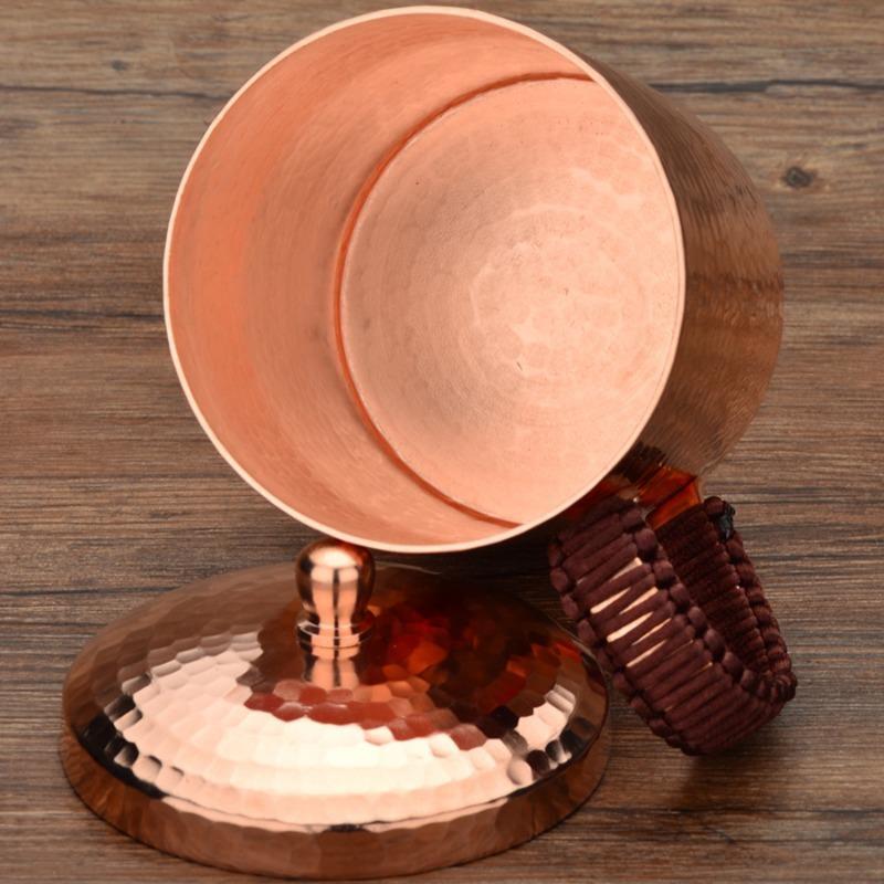 350ML/550ML Moscow Mule Mug Hammered Cups Heavy Pure Copper Rose Gold Handcrafted Pure Solid Copper Mugs