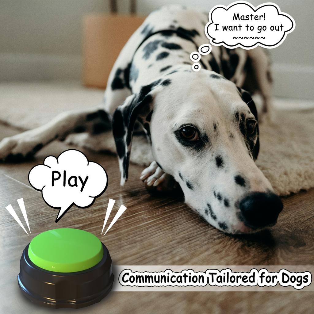 1Pc Pet Button Box Recordable Talking Button Cat Voice Recorder Talking Toy for Pet Communication Training Tool Squeeze Box Dog