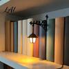 Batteriebetriebene Tischlampe Bibliothekslaterne Dekorative Bücherregalbeleuchtung Vintage Fantasy Buchnische Lampe Magischer Lese-Stil Dekor Leuchte
