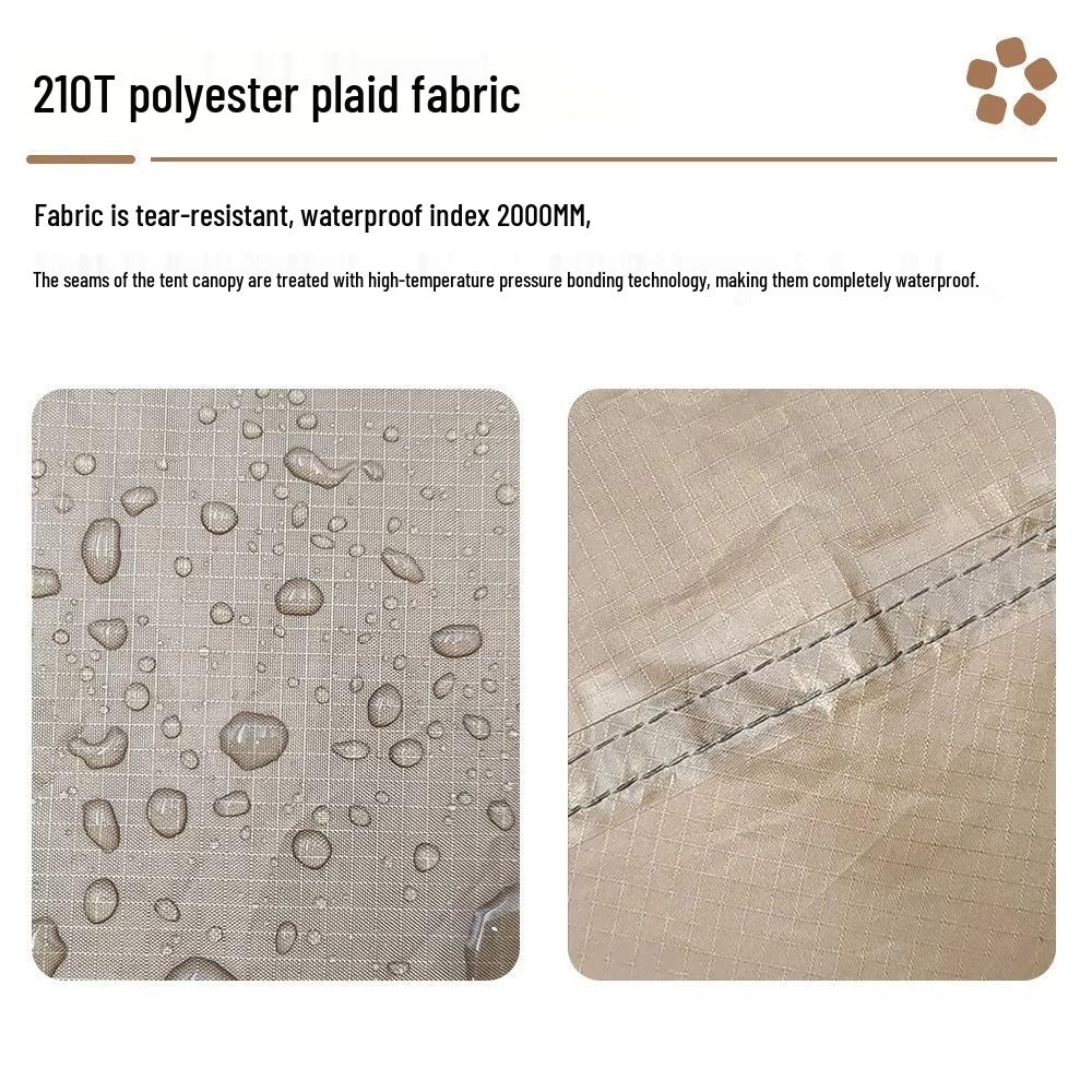 Cold-Proof Winter Camping Tent: Portable, Rainproof, Flame-Retardant, Sun-Protected, Large Tunnel Design with Rear Room