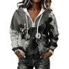 Women's Long Sleeve Halloween Print Pullover Hoodie Sweatshirt with