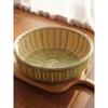 Bamboo Woven Winnowing Basket for Steamed Buns, Vegetable Draining, Washing Rice, and Fruit Storage