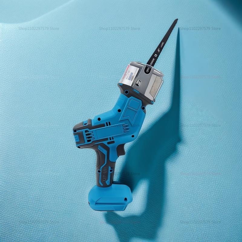 Cordless Power Reciprocating Saw 18V-21V No Battery Adjustable Speed Chainsaw for Wood Pipe Cutting Renovation Tool