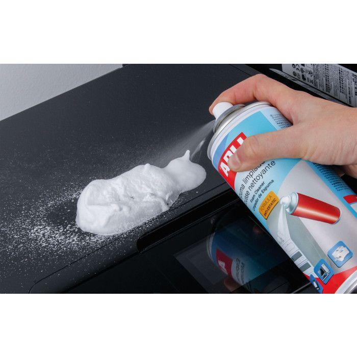 Mousse nettoyante - APLI - 400 ml - Antistatique - Aérosol - Pour surfaces variées