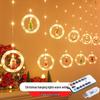 LED Christmas Wreath Fairy Lights Copper Wire Decorative String for Festive Atmosphere