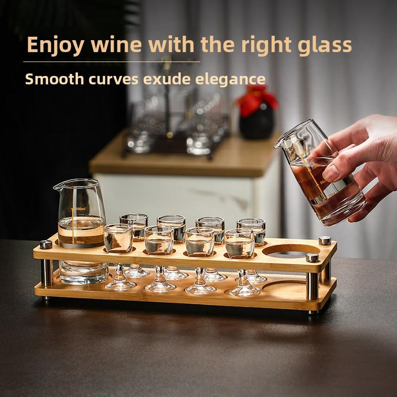 Luxury Small Whiskey Glasses Set Home Use Bullet Cup Pouring Vessel Premium Quality Glassware for Fine Wine And Spirit Tasting