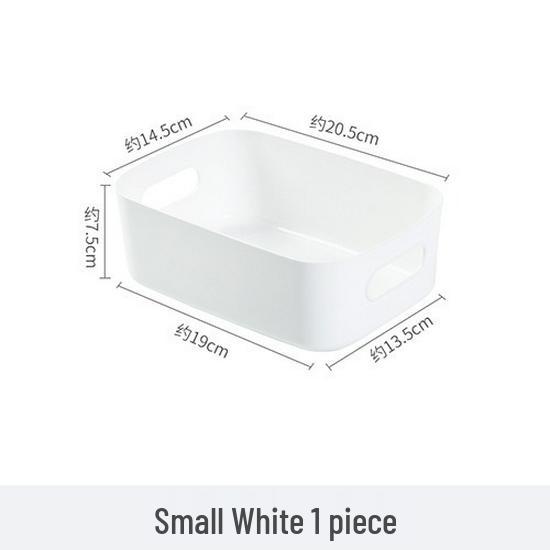 Large Capacity Portable Plastic Storage Box for Cosmetics and Snacks