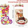 Christmas Decoration Fireplace Hanging Stocking 1pc Christmas Santa Reindeer Snowman Pattern Christmas Gift Socks, Chris