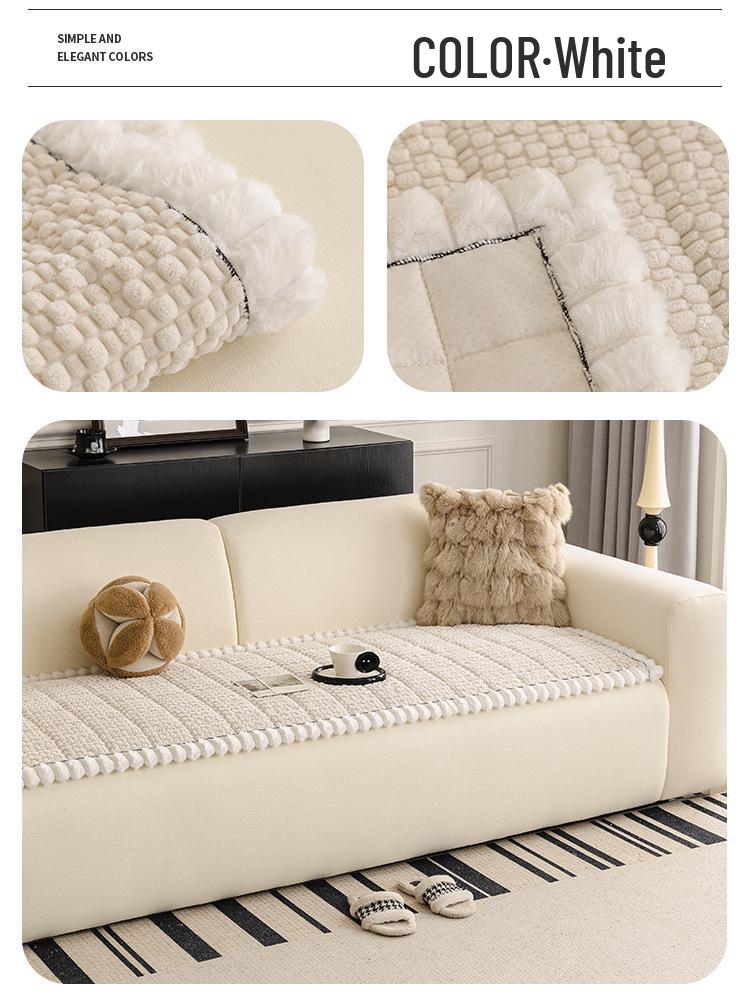 2026 Plush Anti-Slip Sofa Seat Cushion for Autumn/Winter Comfort