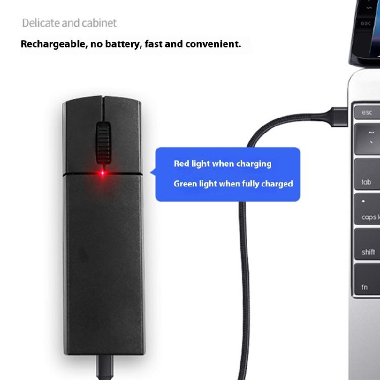 Ergonomic Miniature Mouse Three Mode 2.4G Bluetooth-compatible Rechargeable Type C Magnetic Receiver Slot Carry Pouch Attacheds