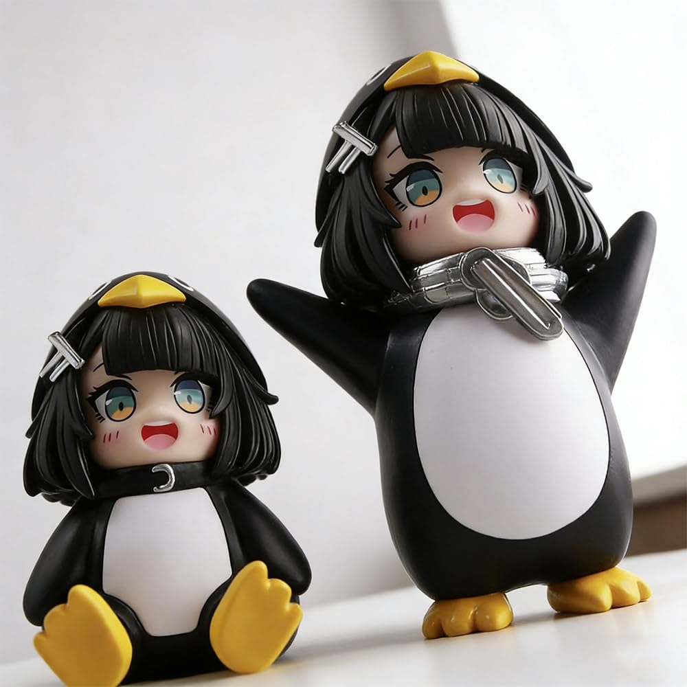 Gugugaga Penguin Figure Arknights: Endfield Administrator [Set of 2] Arknights Goods Arknights 8cm PVC Figurine Cute Gift Collection Unofficial (A+B)