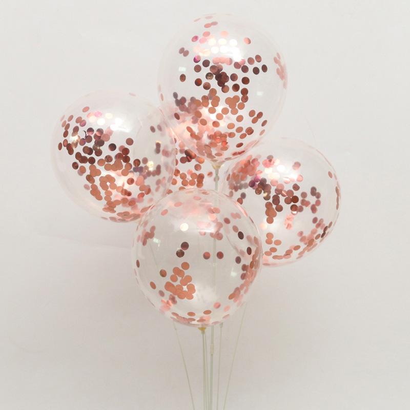 Gold Party Tableware Set: Rose Gold Plates, Cups, Straws, and Cake Dishes