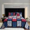 2024 Geometric Square Milk Velvet Blanket - Lightweight, Soft, Printed Design (Pillowcase Not Included)