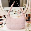Fashion Womens Small Nylon Bucket Bag With Chain Lock For Daily Use