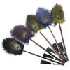 Handle Anti-static Peacock Ostrich Feathers Duster Brush Portable Gap Cleaning Dust Duster